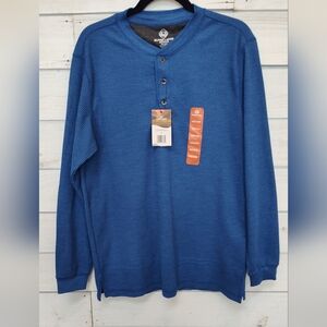 Alpine Lakes Blue Henley Shirt